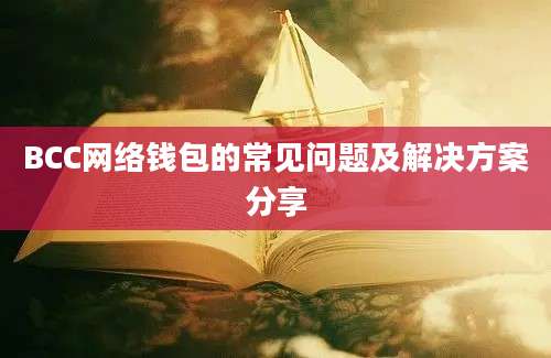 BCC网络钱包的常见问题及解决方案分享