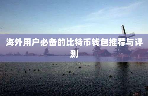 海外用户必备的比特币钱包推荐与评测