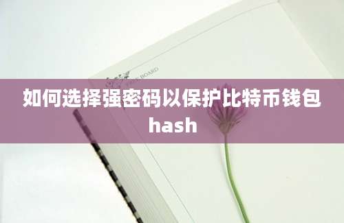 如何选择强密码以保护比特币钱包hash