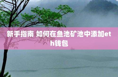 新手指南 如何在鱼池矿池中添加eth钱包