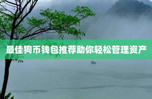 最佳狗币钱包推荐助你轻松管理资产