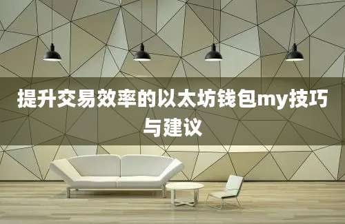 提升交易效率的以太坊钱包my技巧与建议