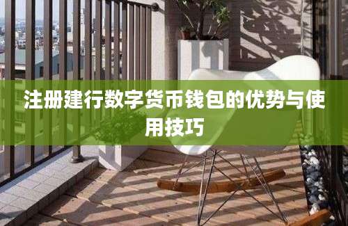 注册建行数字货币钱包的优势与使用技巧